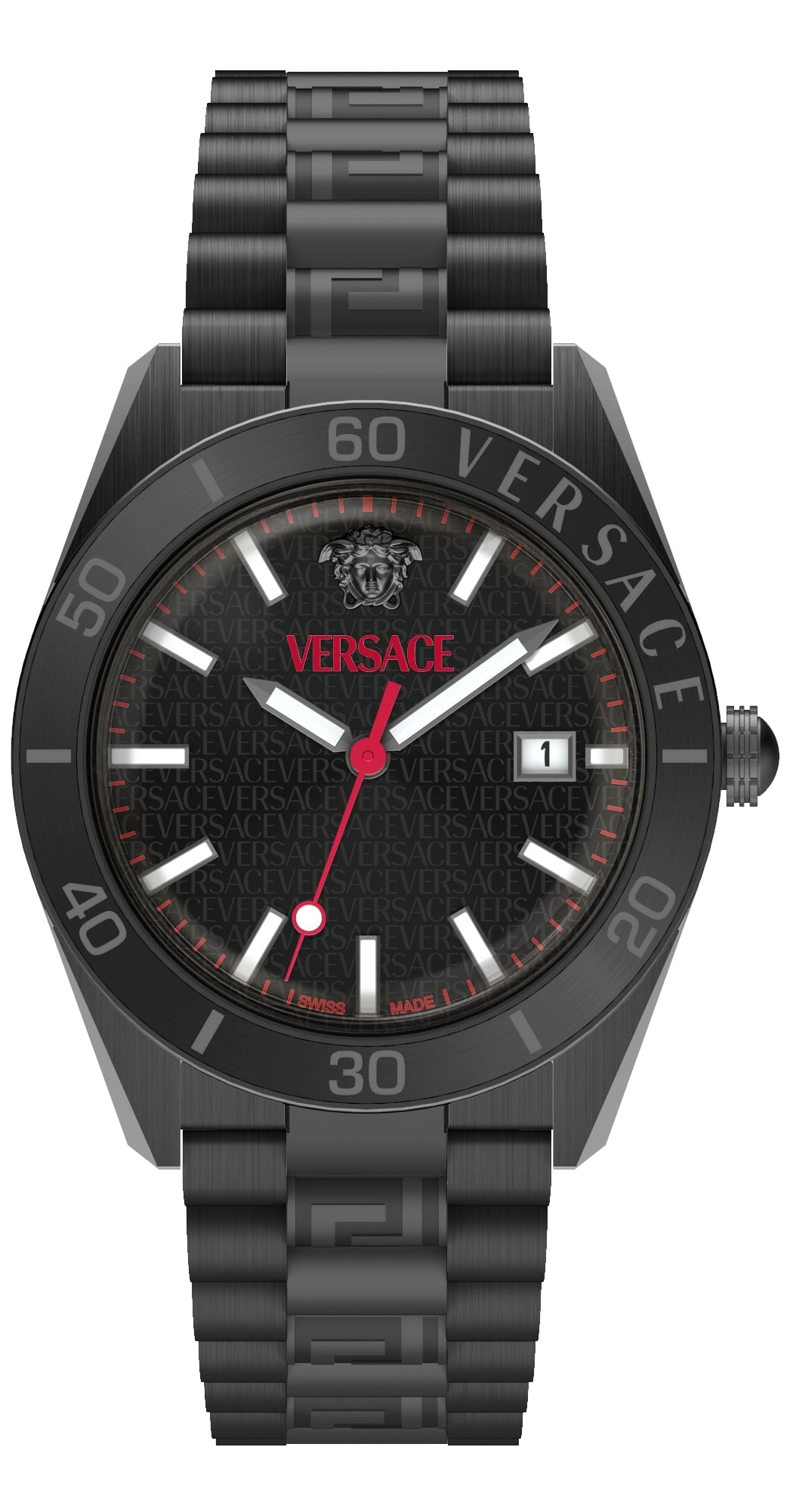 Versace Men's Black Bracelet Watch