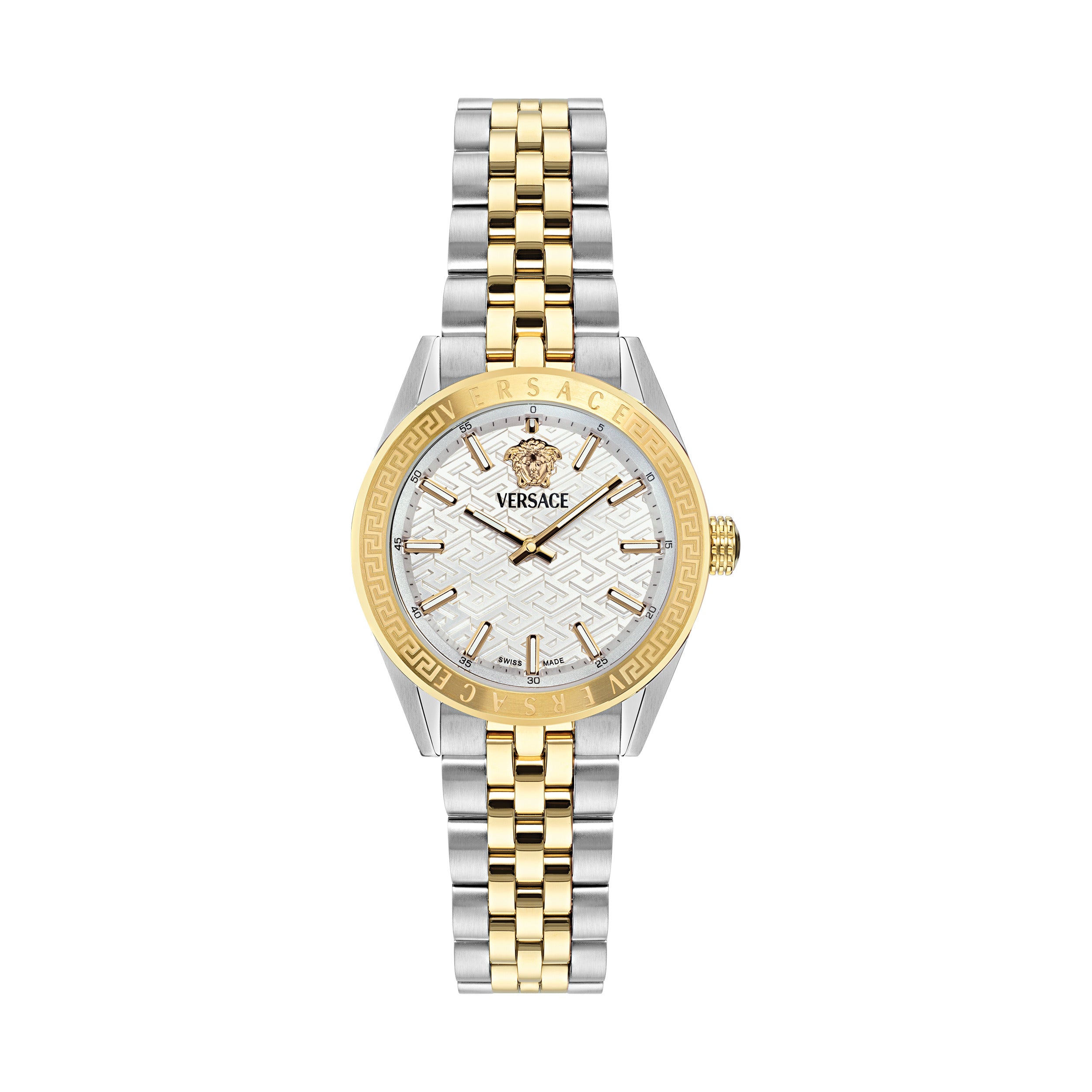 Versace Women's V-Code Two Tone Bracelet Watch